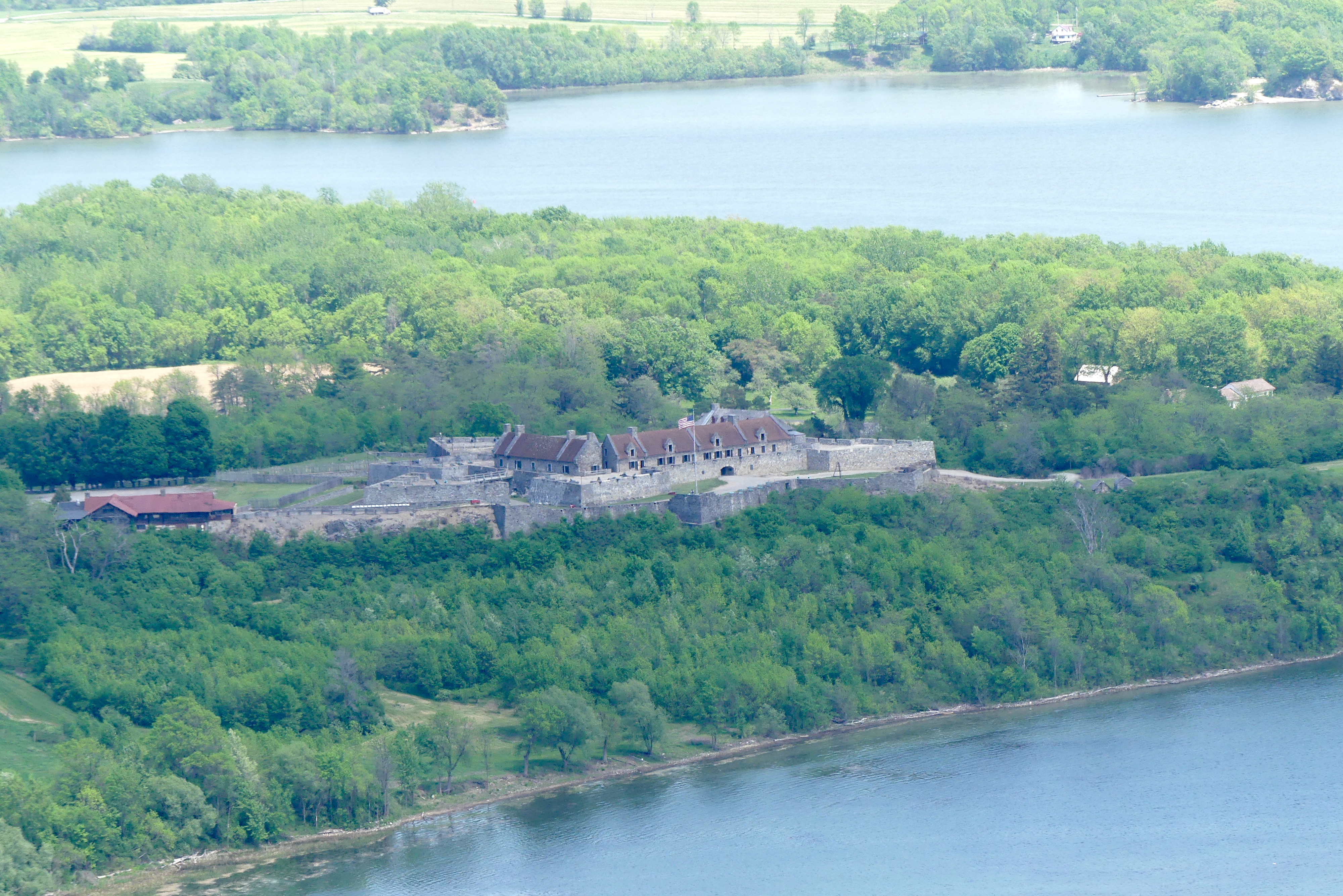 Fort Ticonderoga as it appears from Mount Defiance