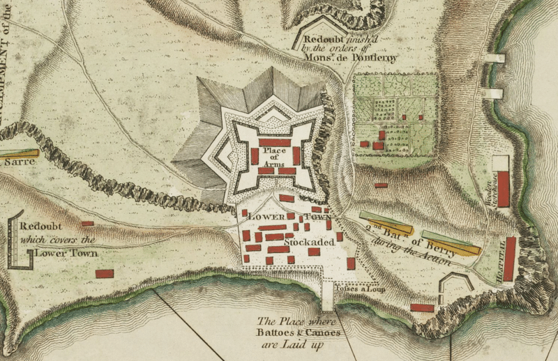 Map of Fort Ticonderoga