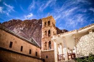 St. Catherine's monastery at the foot of Mt Sinai