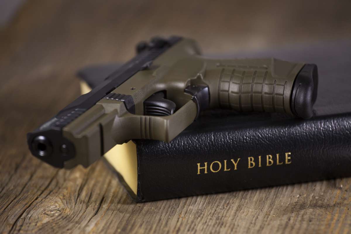 Bible and gun