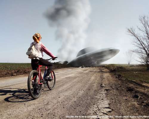 The truth is out there. UFO crash
