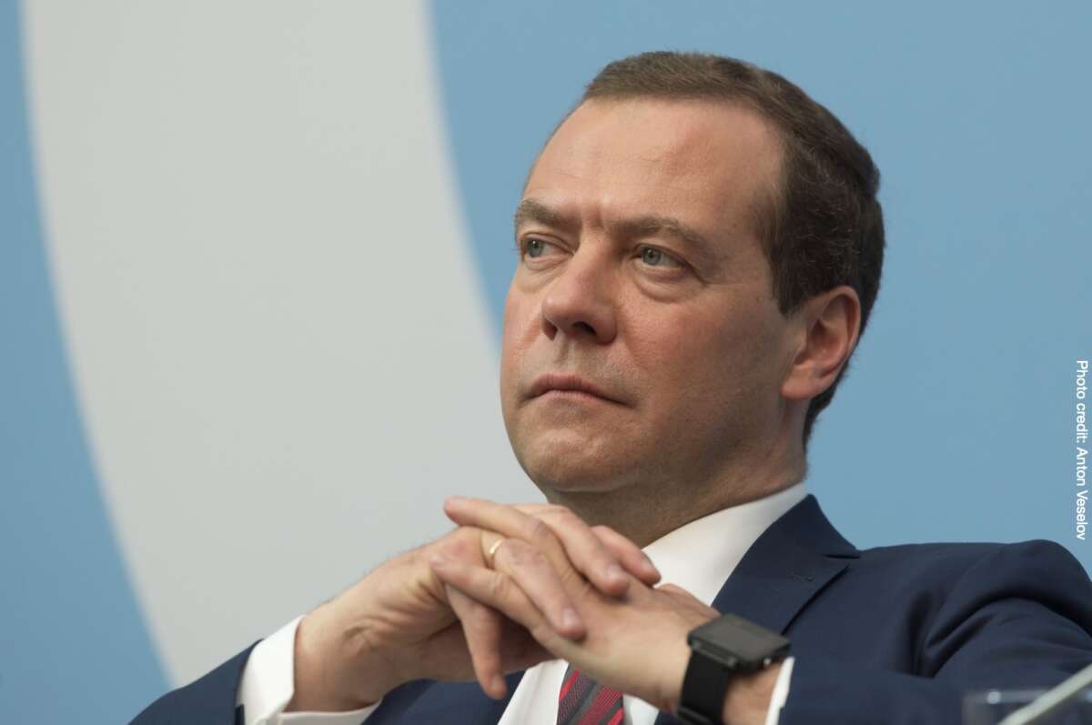 Pray for us--or else!. Dmitry Anatolyevich Medvedev.