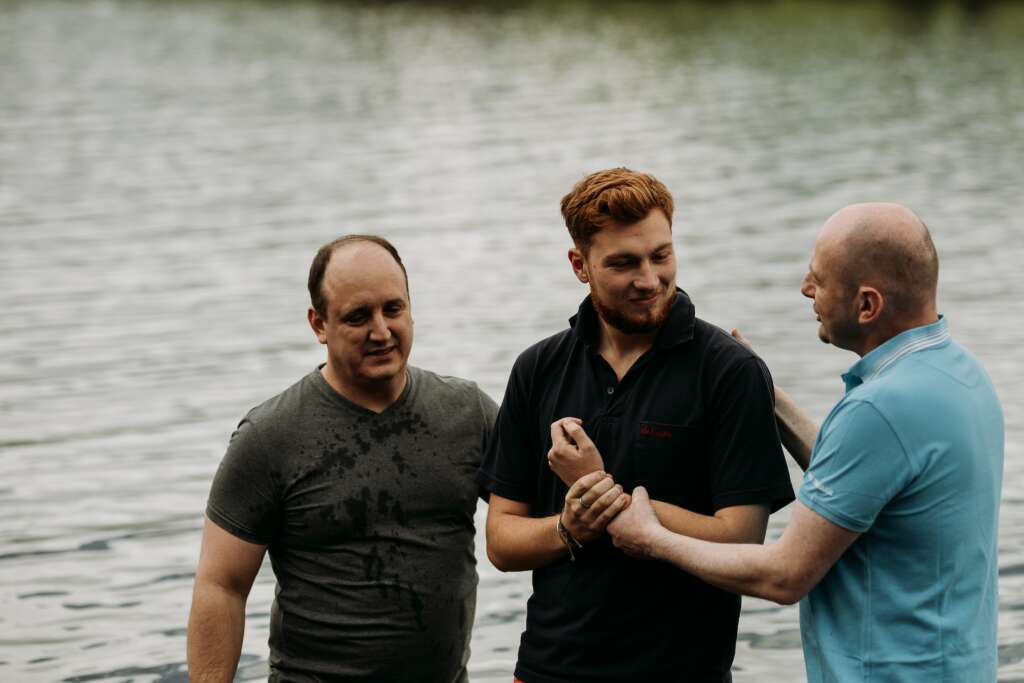 When God came to Ireland.  Baptism in the River Lee in Cork.