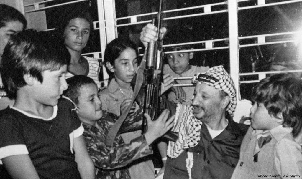 THE USES OF CHILDREN IN WAR: A BRIEF HISTORY.  Yasser Arafat and friends